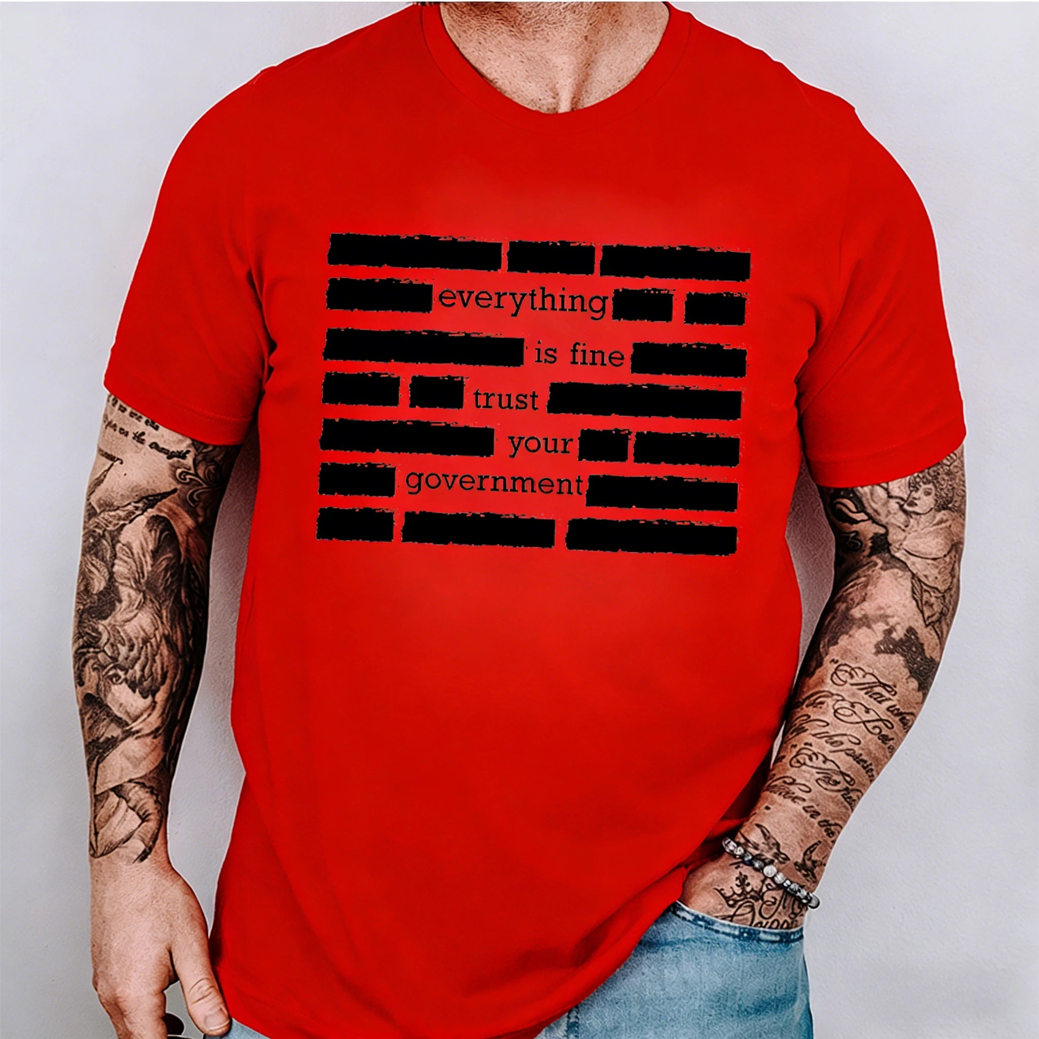 Graphic T-Shirt for Men - Everything Is Fine