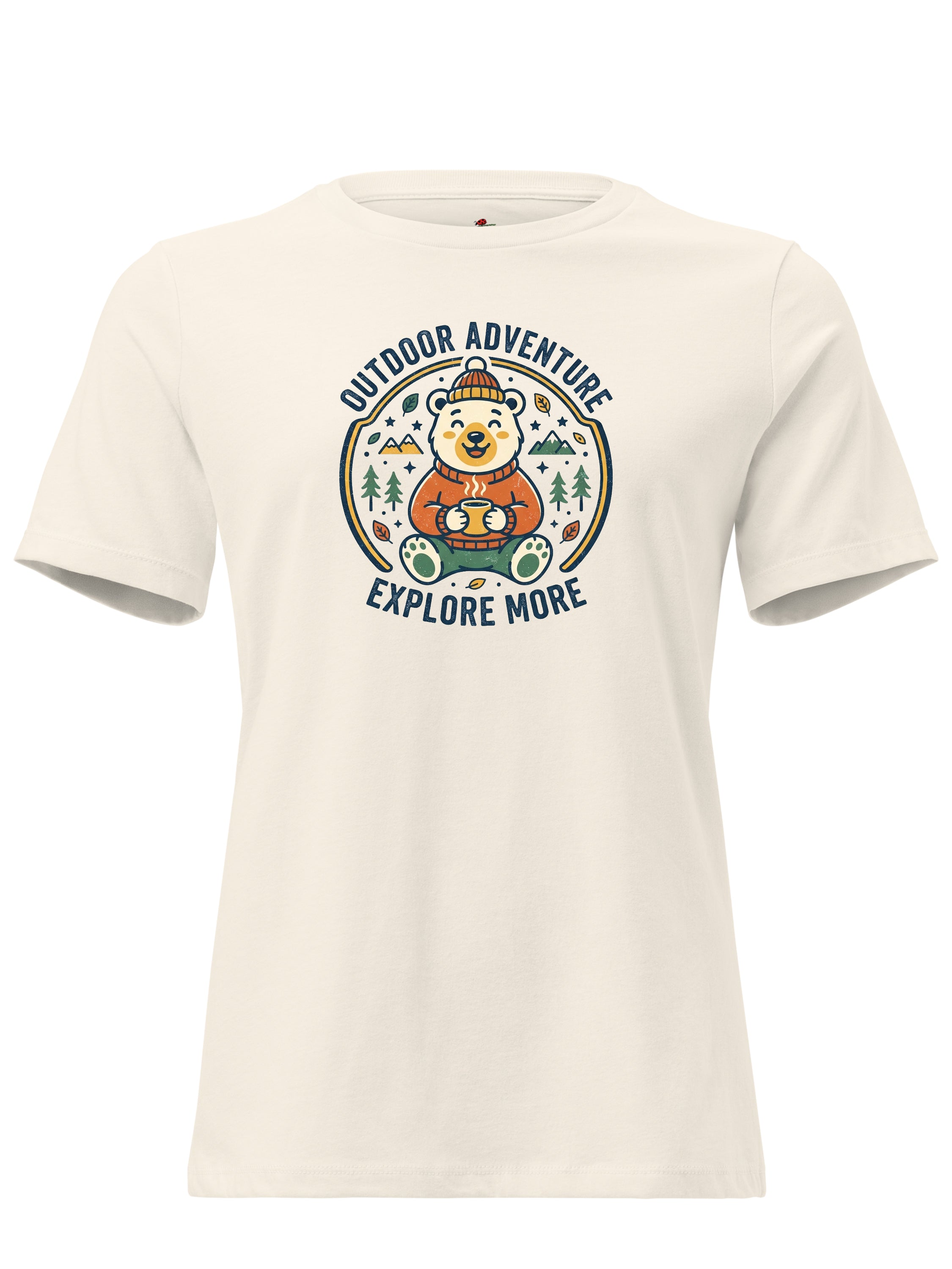 LuckeLadybug graphic tee clothing featuring a bear and outdoor adventure design for nature lovers