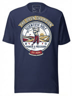LuckeLadybug LLC navy graphic tee clothing featuring The Open Champion golf design