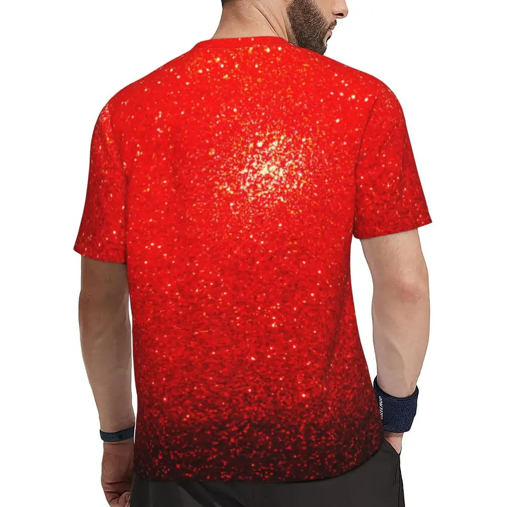 Graphic Tee Clothing - Red Glitter Style