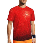 Graphic Tee Clothing - Red Glitter Style