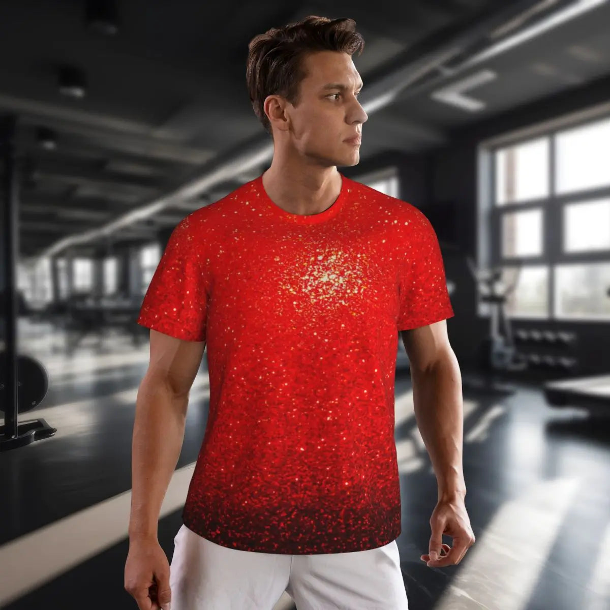 Graphic Tee Clothing - Red Glitter Style