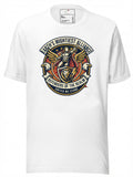 LuckeLadybug graphic tee clothing featuring Earth's Mightiest Alliance design with heroic symbols