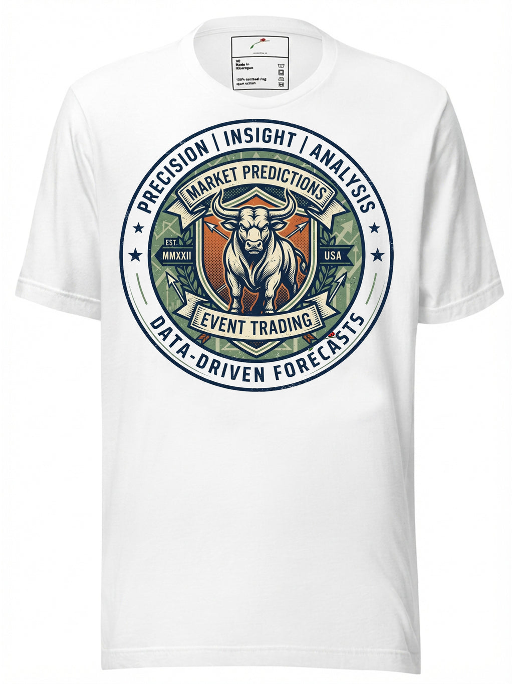 LuckeLadybug LLC Graphic Tee Clothing with Market Predictions Bull Design and Data-Driven Forecasts