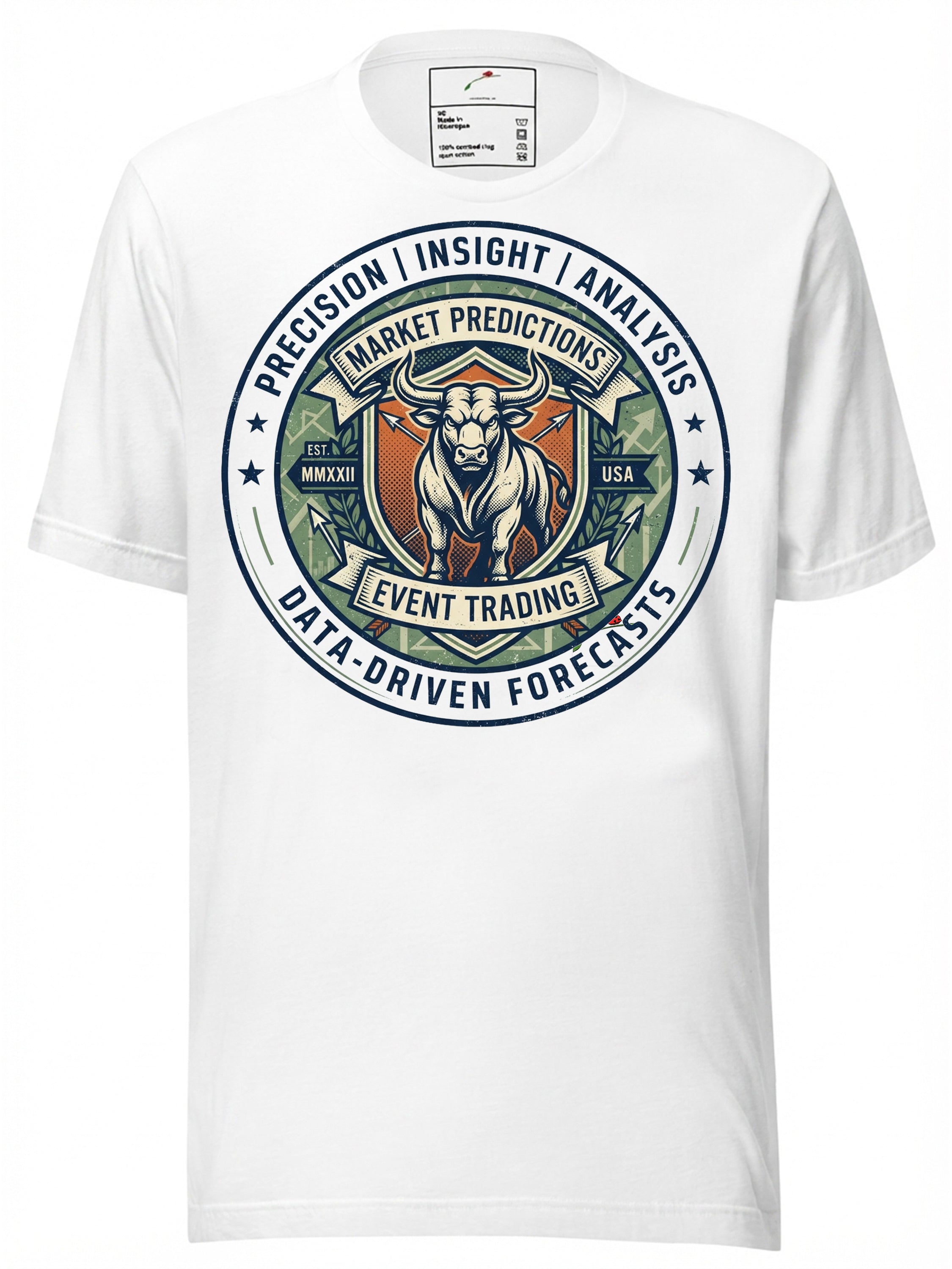 LuckeLadybug LLC Graphic Tee Clothing with Market Predictions Bull Design and Data-Driven Forecasts