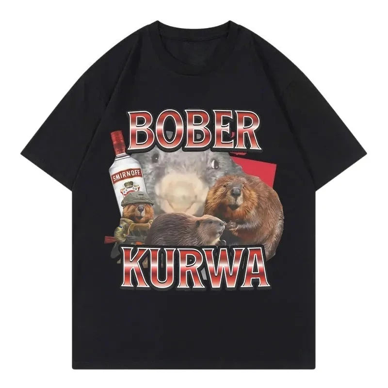 Graphic Tees T Shirt - Unique Beaver Design