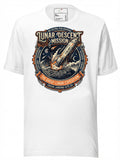 LuckeLadybug LLC graphic tees t shirt featuring a vintage lunar descent mission design