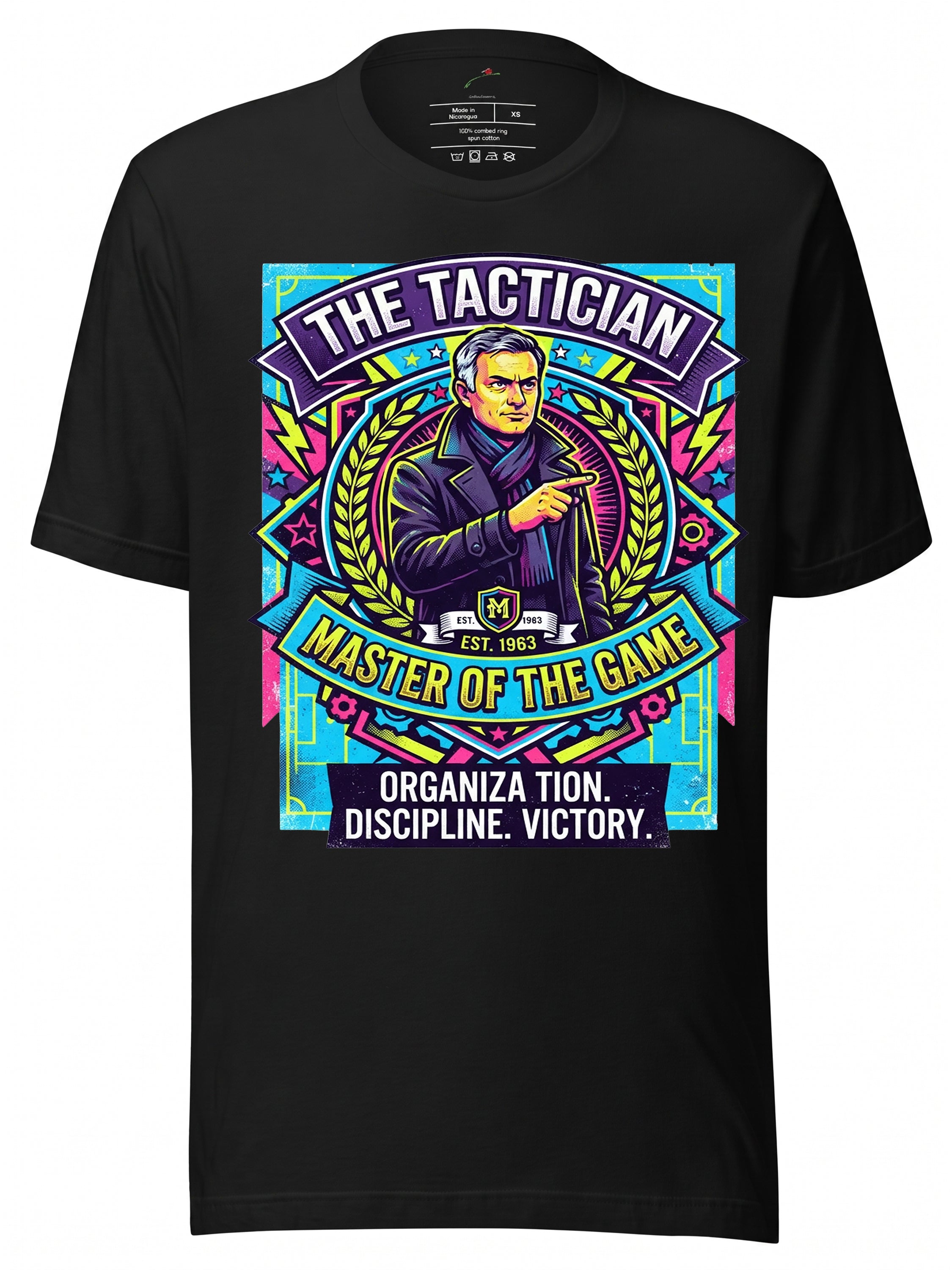 LuckeLadybug graphic tees t shirt featuring colorful design of a tactician with motivational text