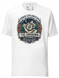 LuckeLadybug graphic tees t shirt featuring a compass design for urban exploration enthusiasts