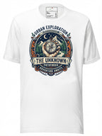 LuckeLadybug graphic tees t shirt featuring a compass design for urban exploration enthusiasts