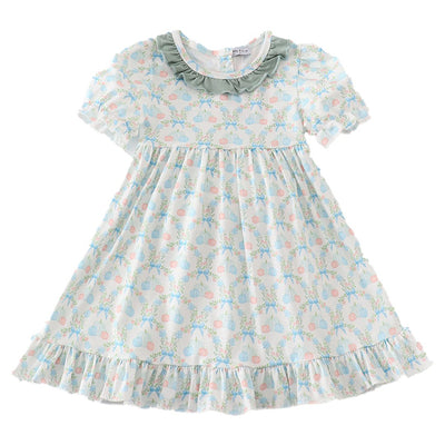 Adorable Green Pumpkin Print Dress For Your Little Pumpkin! 🎃 - LuckeLadybug LLC