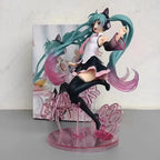 Hatsune and Miku figurine with vibrant colors and dynamic pose for collectors and fans