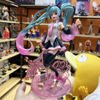 Hatsune Miku figurine with vibrant details and a birthday theme from LuckeLadybug LLC