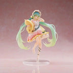 Hatsune and Miku Figurine in a Colorful Dress with Long Hair and Detailed Accessories