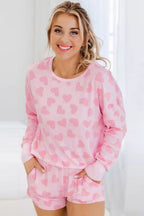 LuckeLadybug LLC Pink Heart to Print Shorts for a Comfortable and Stylish Look