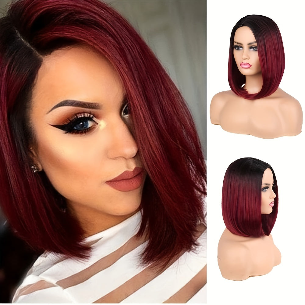 Stylish bob heat resistant synthetic wig for a trendy hairstyle look