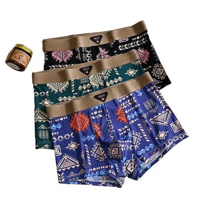 Mens Ice Silk Boxer Shorts Stylish Comfort