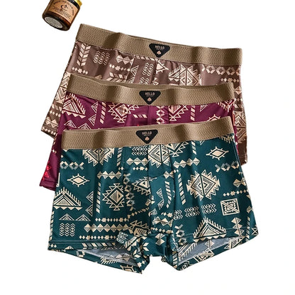 Mens Ice Silk Boxer Shorts Stylish Comfort