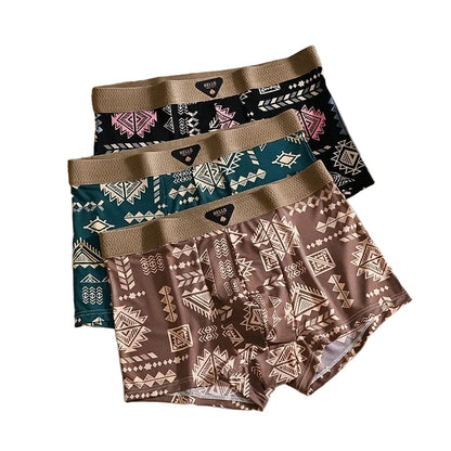 Mens Ice Silk Boxer Shorts Stylish Comfort