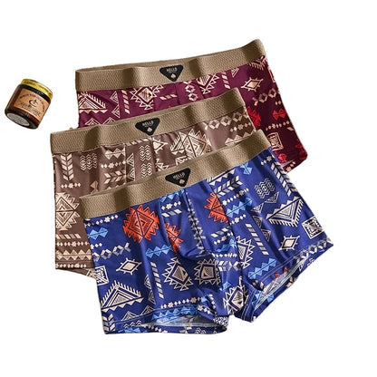 Mens Ice Silk Boxer Shorts Stylish Comfort