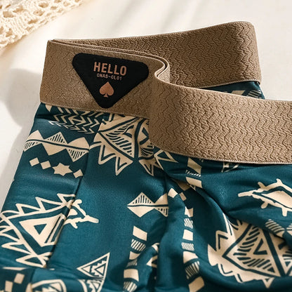 Mens Ice Silk Boxer Shorts Stylish Comfort