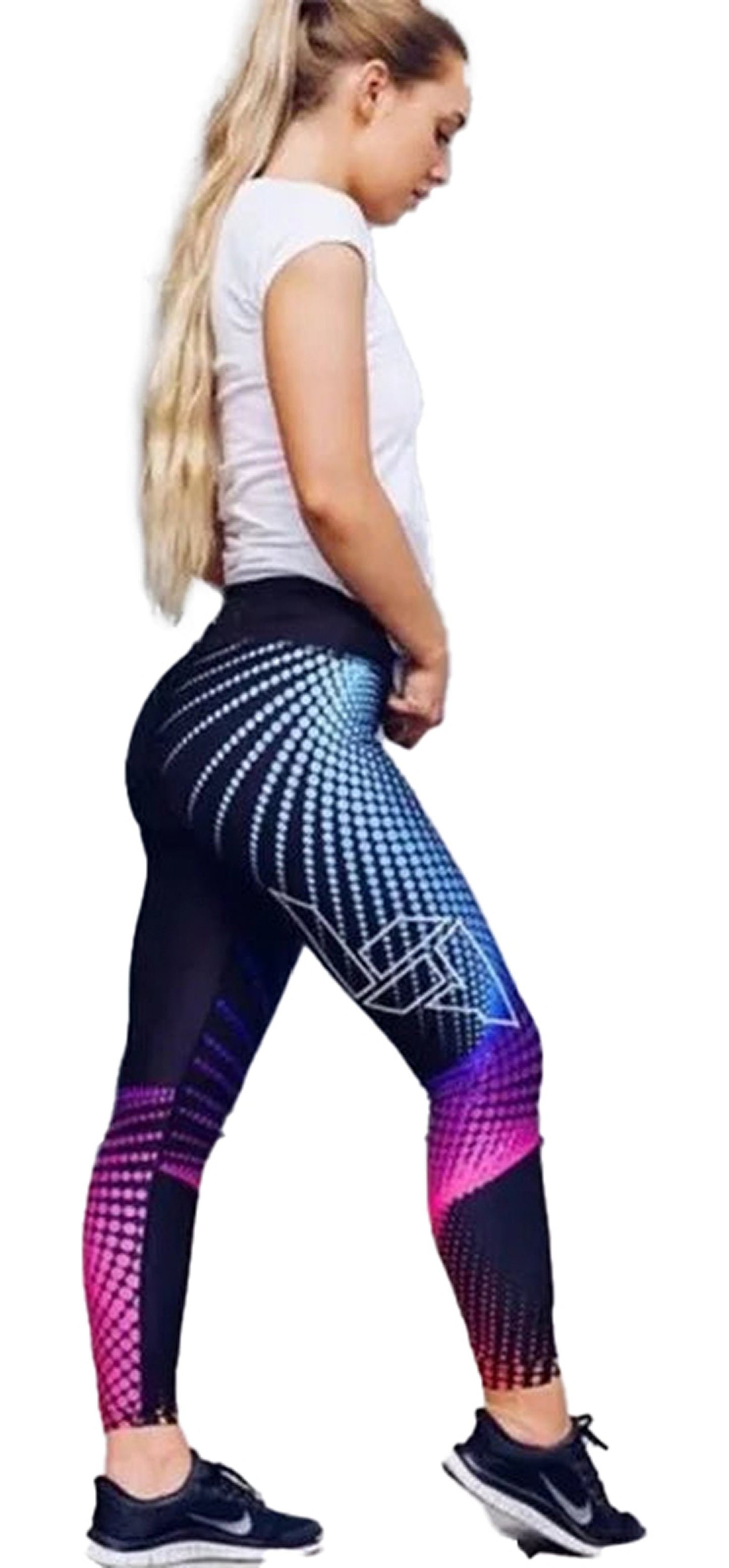 High Waist Printed Leggings For Women