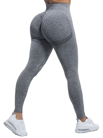 LuckeLadybug LLC high waisted gym leggings for women in gray, designed for comfort and style during workouts