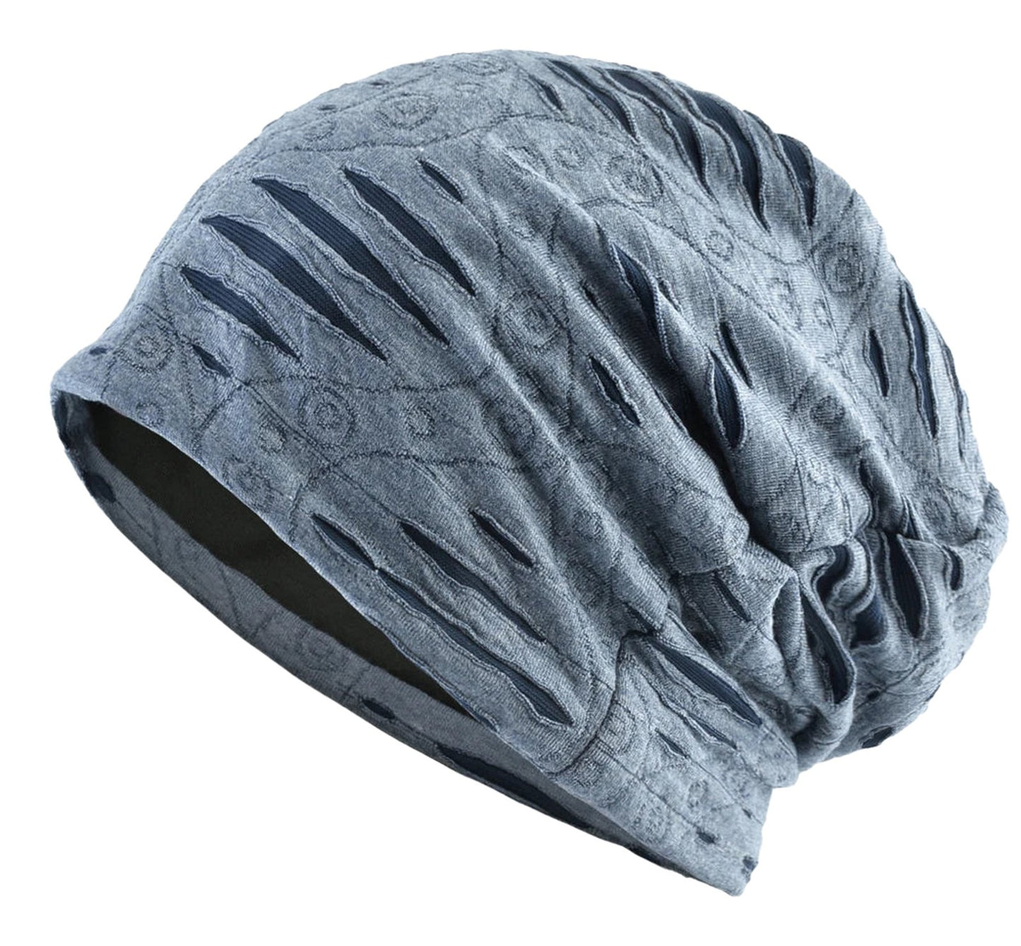 Stylish LuckeLadybug LLC hip hop beanie hat with distressed design for a trendy look