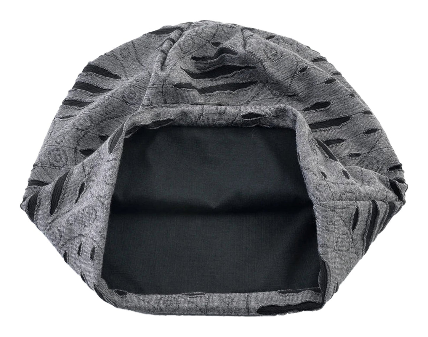 Stylish LuckeLadybug LLC hip hop beanie hat with unique distressed design and soft interior lining