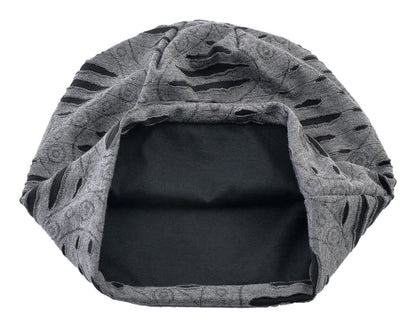 Stylish LuckeLadybug LLC hip hop beanie hat with unique distressed design and soft interior lining