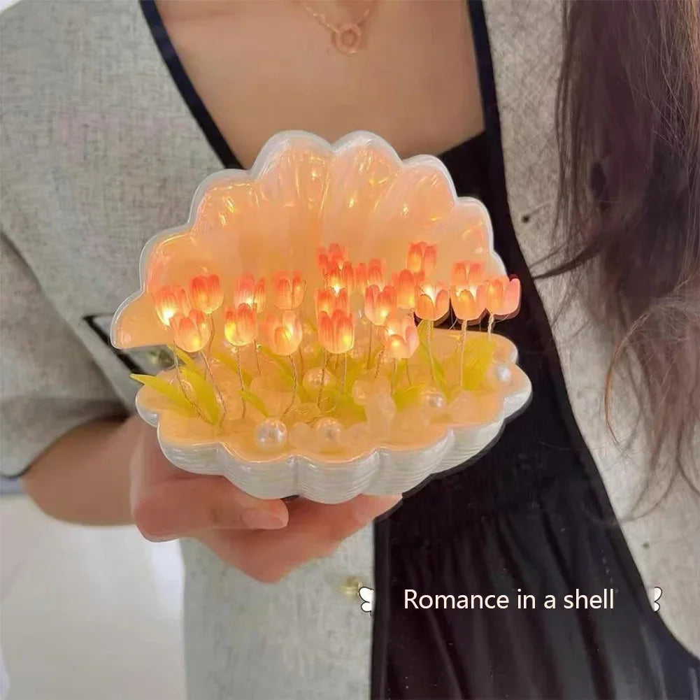 LED Flower Shell Lamp for Interior Home Decor Ideas