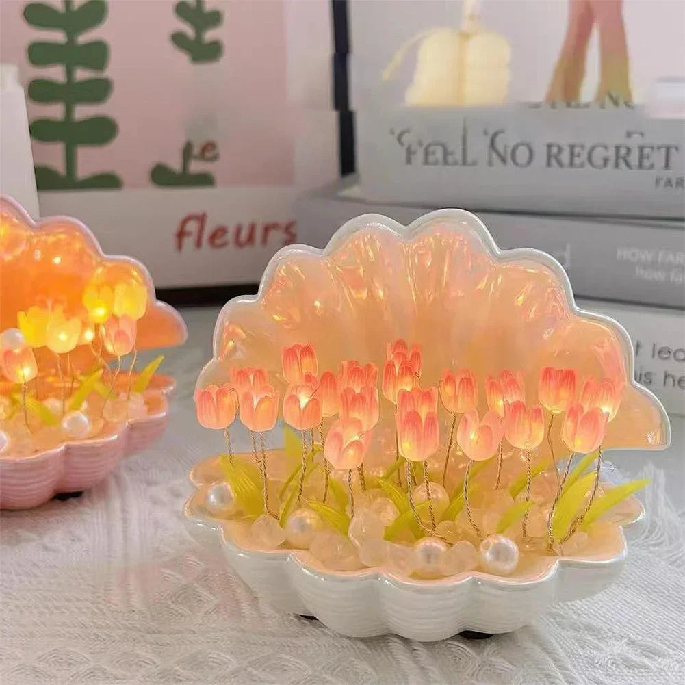 LED Flower Shell Lamp for Interior Home Decor Ideas