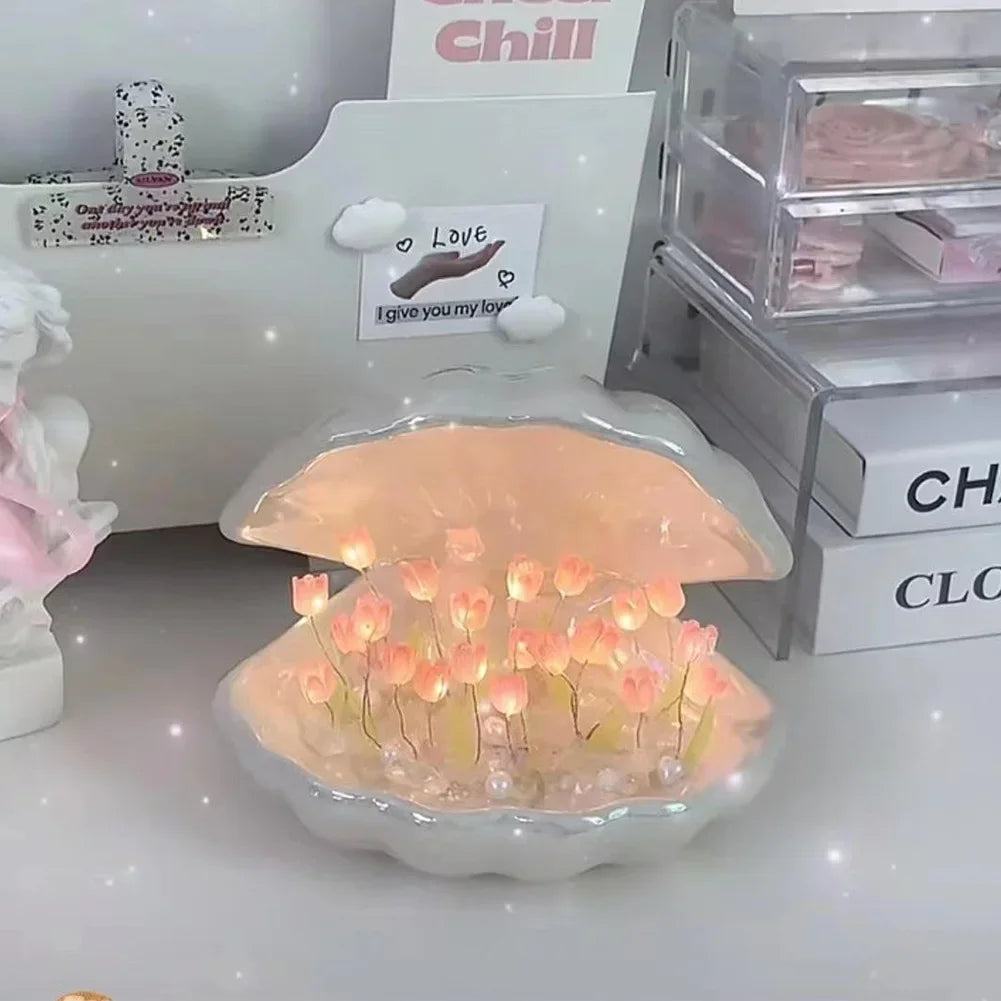 LED Flower Shell Lamp for Interior Home Decor Ideas