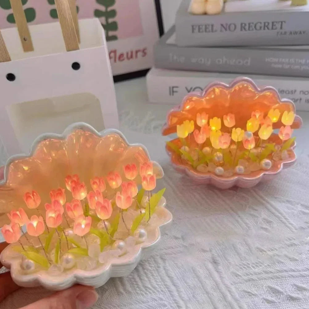 LED Flower Shell Lamp for Interior Home Decor Ideas