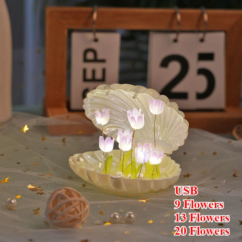 LED Flower Shell Lamp for Interior Home Decor Ideas