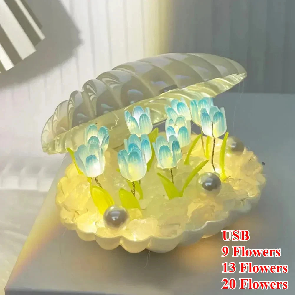 LED Flower Shell Lamp for Interior Home Decor Ideas