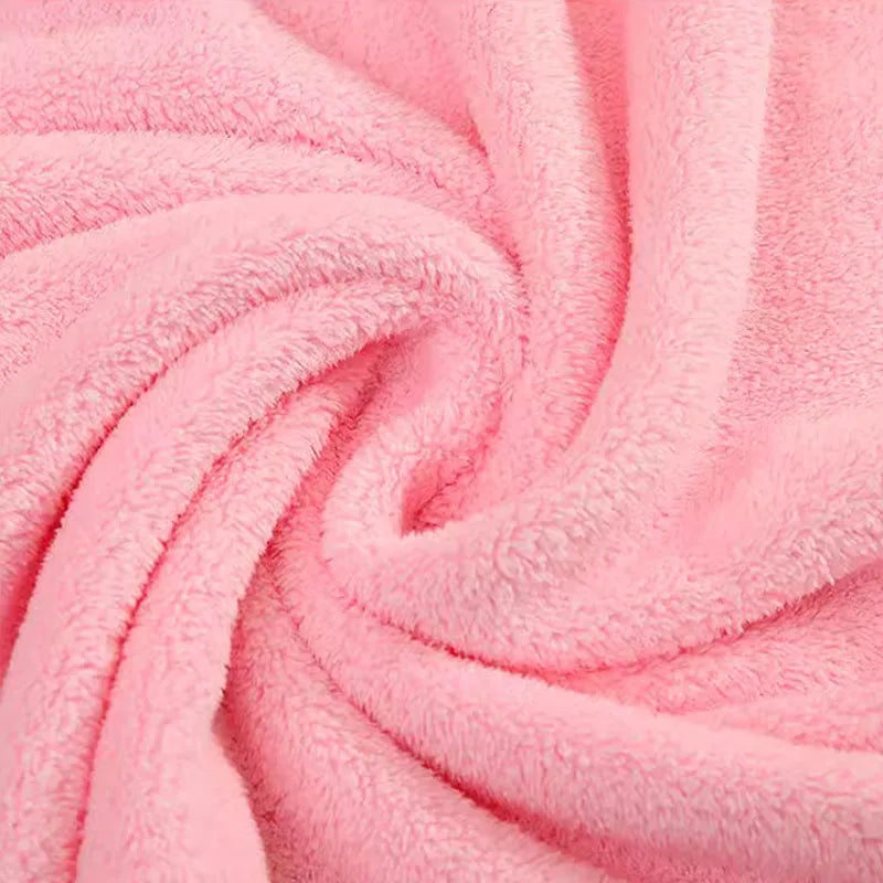 Soft pink hooded newborn towel for warmth and comfort after bath time