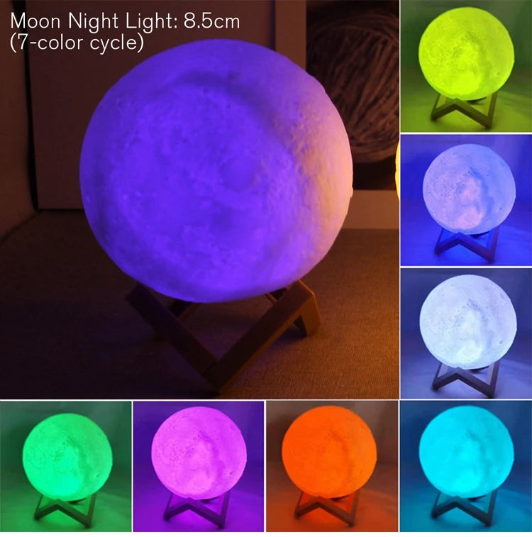 Lámpara Luna - Acento Decorativo Moderno para el Hogar
