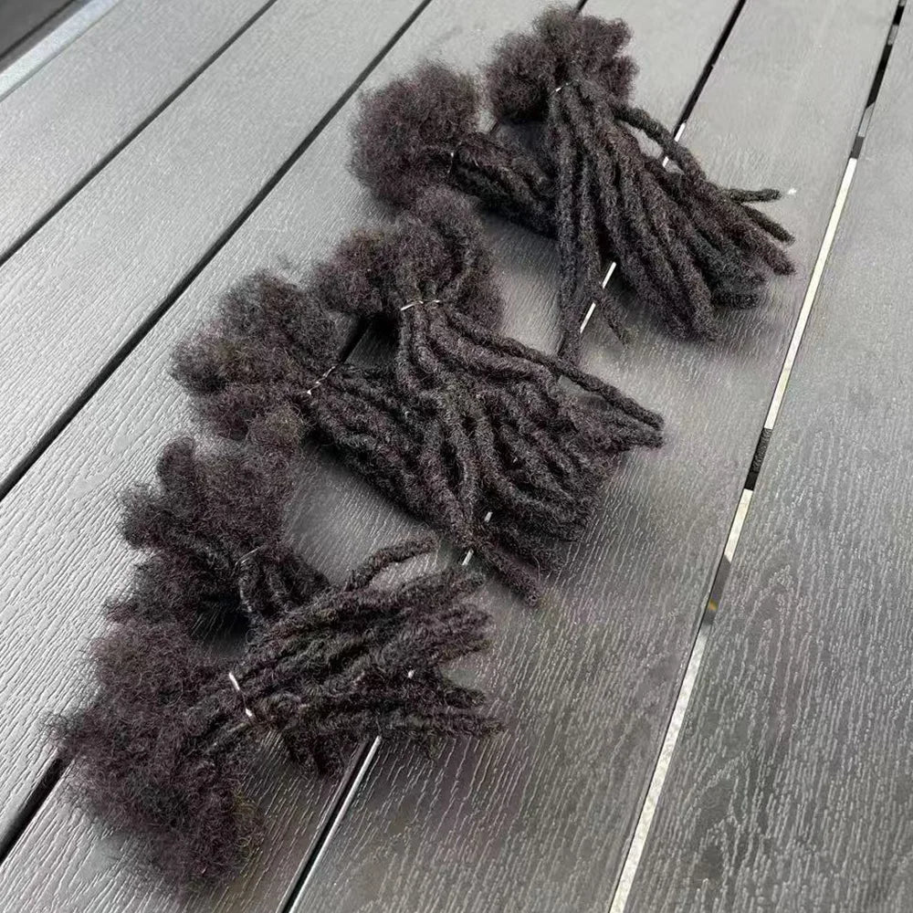 LuckeLadybug LLC human hair dreadlock extensions in dark shades for stylish hairstyles