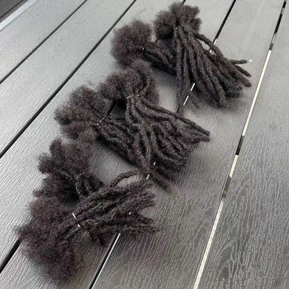 LuckeLadybug LLC human hair dreadlock extensions in dark shades for stylish hairstyles