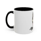 LuckeLadybug husky coffee mug with black handle and interior featuring husky dog illustration