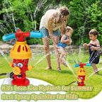 LuckeLadybug Kids Fire Hydrant Fire Sprinkler with Fun Spray for Summer Outdoor Play