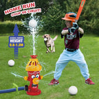 LuckeLadybug Sprinkler in Fire Hydrant Fire Design for Kids with Baseball and Water Play