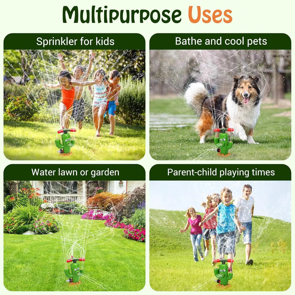 LuckeLadybug Sprinkler for kids shaped like a fire hydrant fire, perfect for outdoor fun and cooling pets