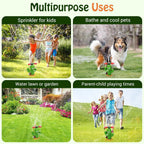 LuckeLadybug Sprinkler for kids shaped like a fire hydrant fire, perfect for outdoor fun and cooling pets