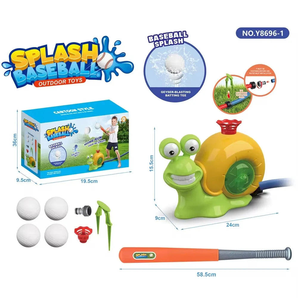 LuckeLadybug Sprinkler in Fire Hydrant Fire Design with Snail Shape for Outdoor Summer Fun