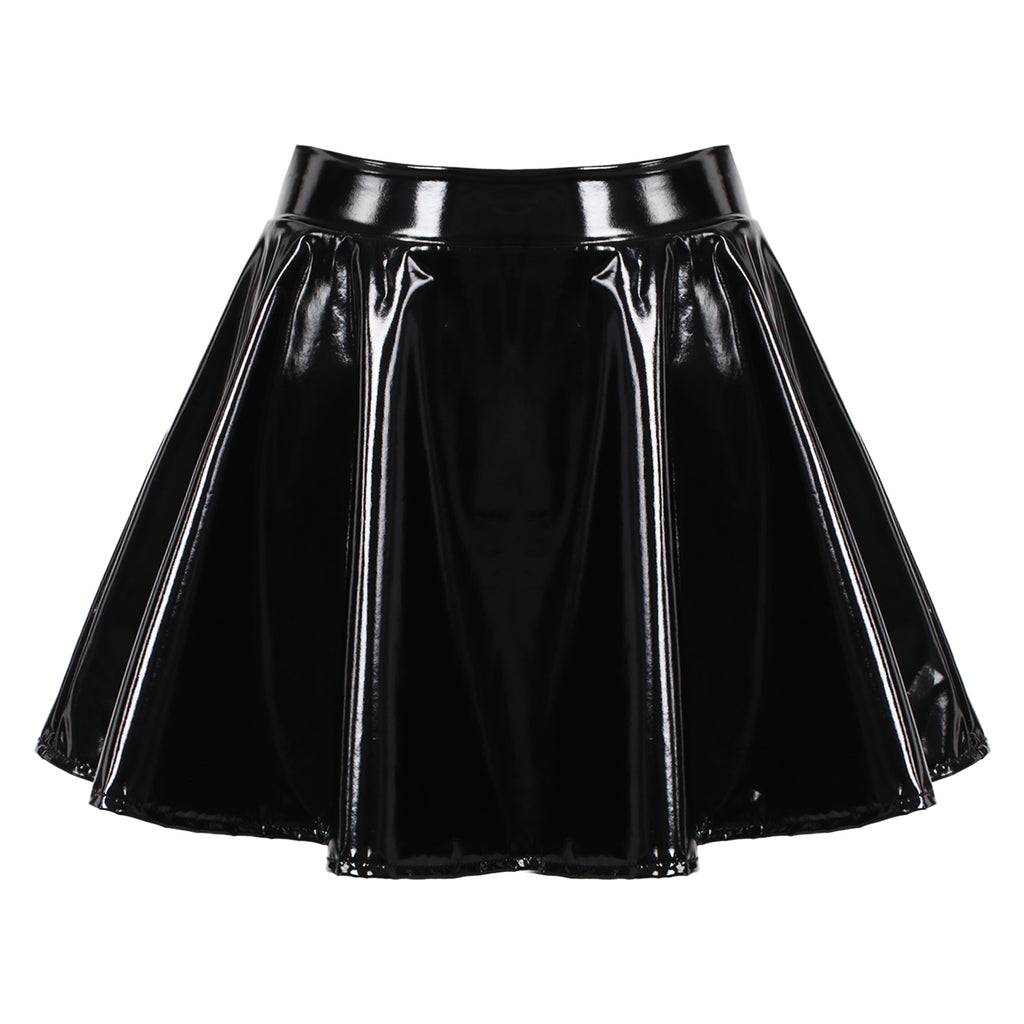 Clubwear Dress - Trendy Black Skater Skirt