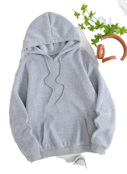 Gray Jesus loves you hoodie with a classic fit and front pocket for everyday comfort