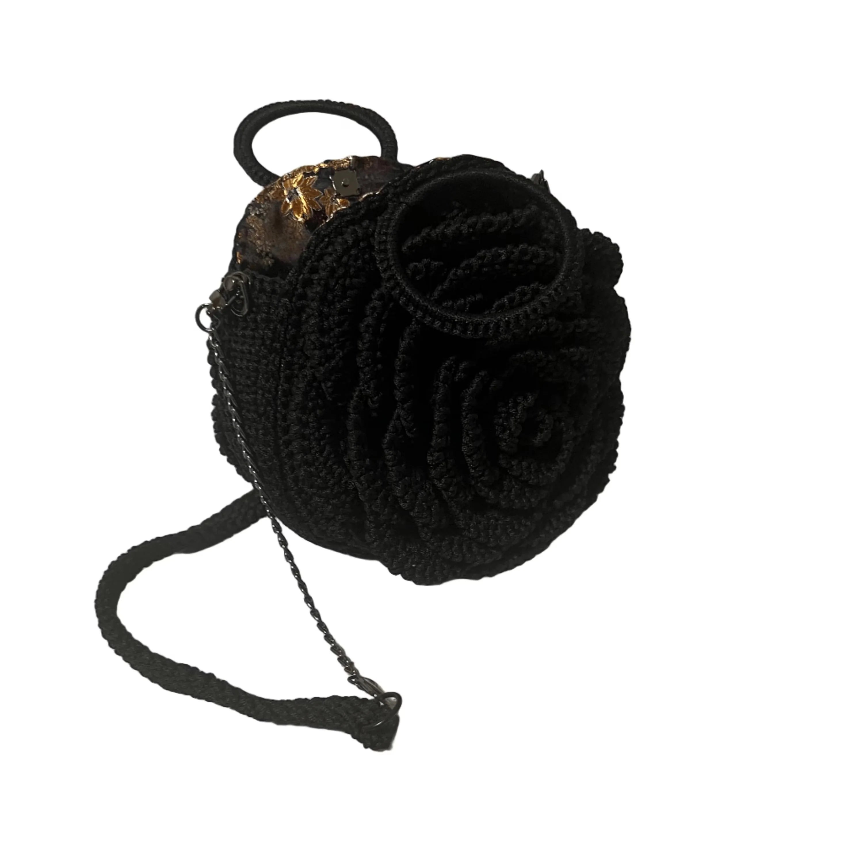 Kenyan Bloom Handcrafted Rose Flower Bag