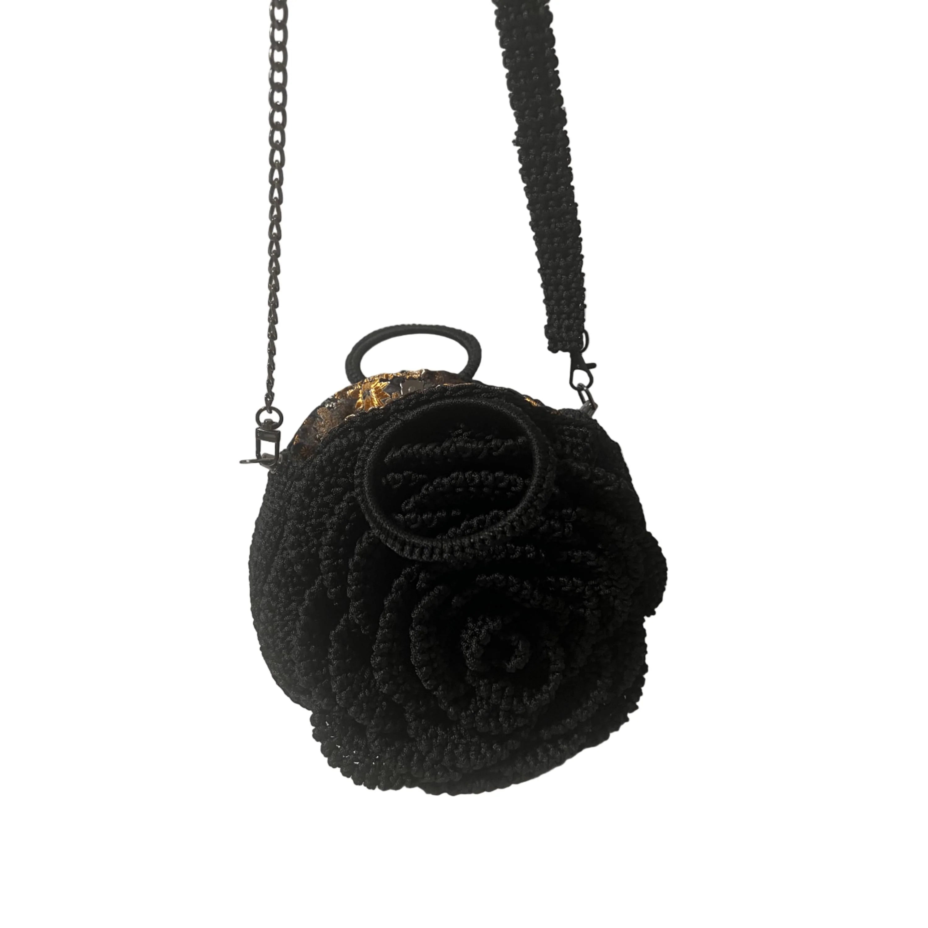 Kenyan Bloom Handcrafted Rose Flower Bag